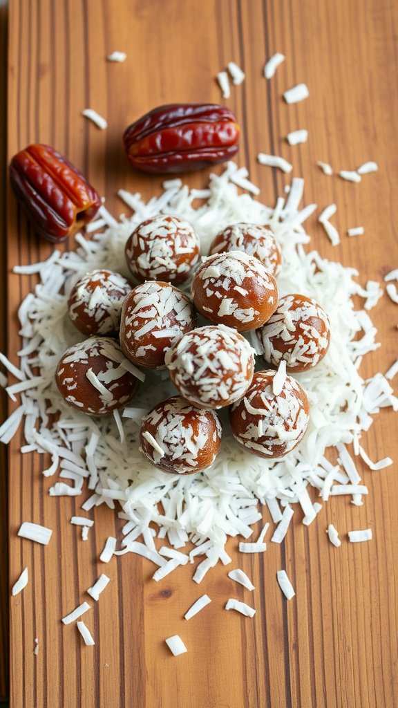 Coconut Date Energy Snacks